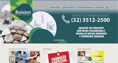 Desktop Screenshot of embalartjf.com.br